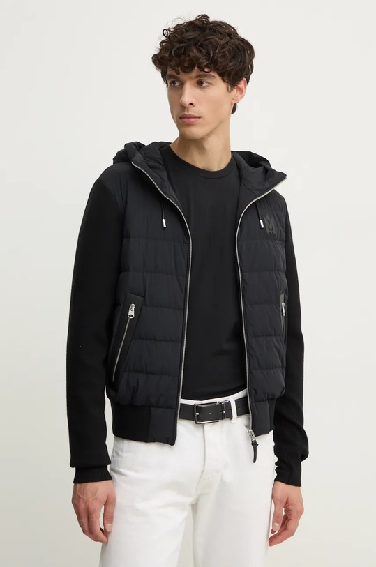 MACKAGE kurtka puchowa z domieszką wełny czarny ANDREW
