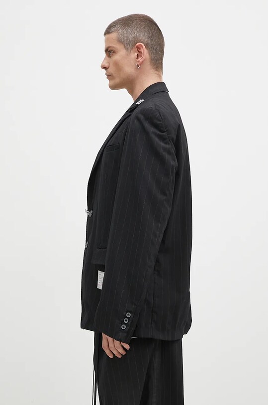 Вовняний піджак Maison MIHARA YASUHIRO Aged Suit Blazer A13JK033 чорний AW24