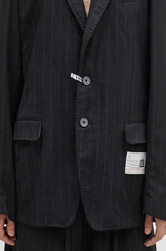 Вовняний піджак Maison MIHARA YASUHIRO Aged Suit Blazer чорний A13JK033