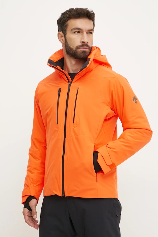 Lyžařská bunda Descente Straight Line zimní sporty oranžová DWMYGK32