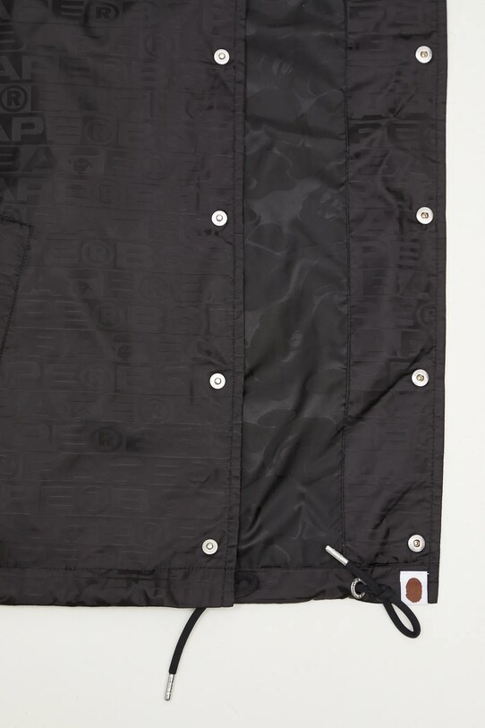 A Bathing Ape geacă Lux Sport Pattern Jacquard Nylon Coach Jacket 1K80140314 negru