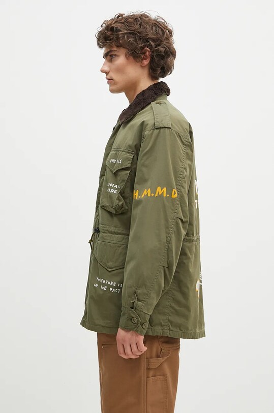 Human Made shirt jacket Field Jacket HM28JK021 green AW24