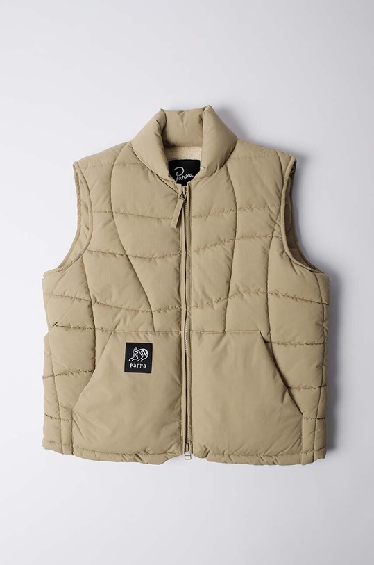 by Parra vest Waved Alien Puffer Vest other beige 52250
