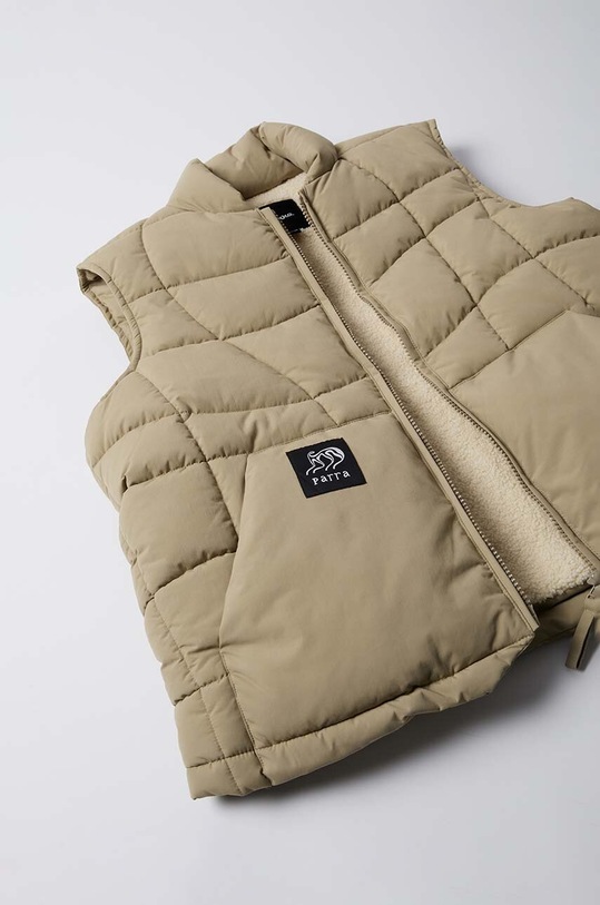 Clothing by Parra vest Waved Alien Puffer Vest 52250 beige