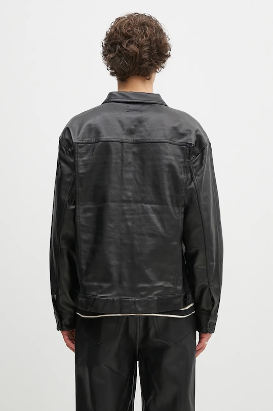 Clothing PLEASURES denim jacket Latex Trucker Jacket P24F040 black