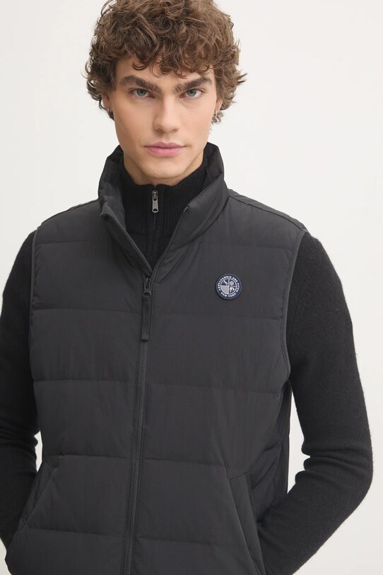 Abercrombie & Fitch bezrękawnik puchowy KI132.4152.900 czarny