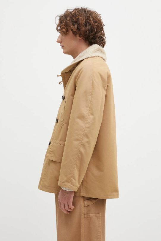 Universal Works palton cu doua fete 31107.SAND bej AW24