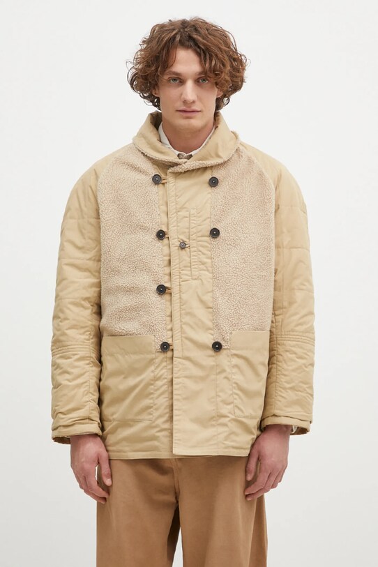 Universal Works capotto bilaterale beige 31107.SAND