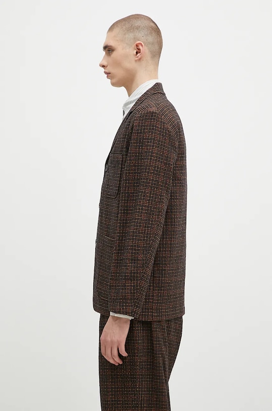 Vlnené sako Universal Works 31134.BLACK zelená AW24