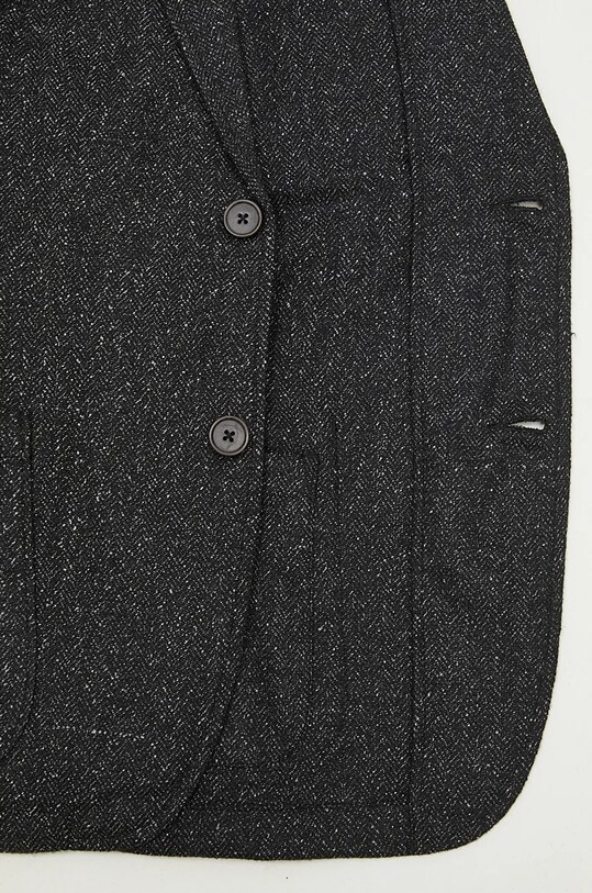 Пиджак с примесью шерсти Universal Works 31136.BLACK чёрный