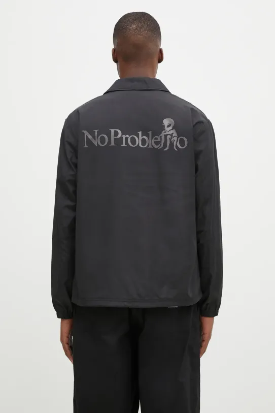 Μπουφάν No Problemo No Problemo Nylon Coach Jacket χωρίς μόνωση μαύρο NP70400.02