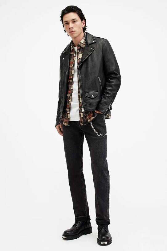 AllSaints geaca de piele MILO M062LB