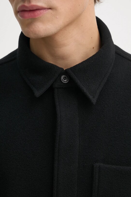 Шерстяная куртка-бомбер Études Studio чёрный H24MMOUT371