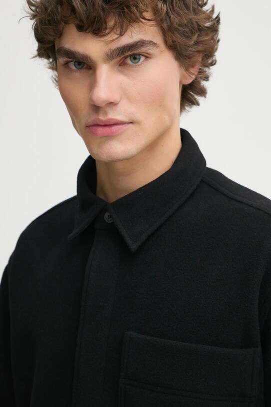 Шерстяная куртка-бомбер Études Studio H24MMOUT371 чёрный