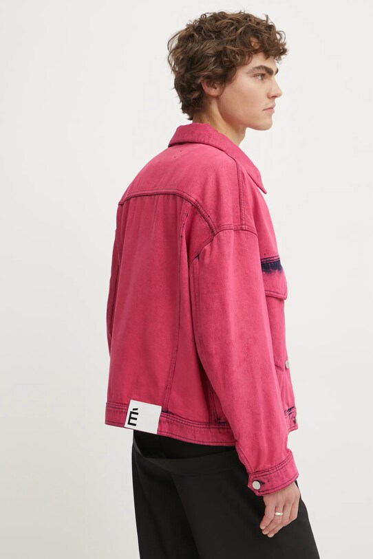 Odzież Études Studio kurtka jeansowa H24MMOUT530 różowy