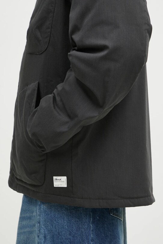 Péřová bunda Nanga Hinoc Ripstop Inner Down Cardigan černá ND2441.1M300.A