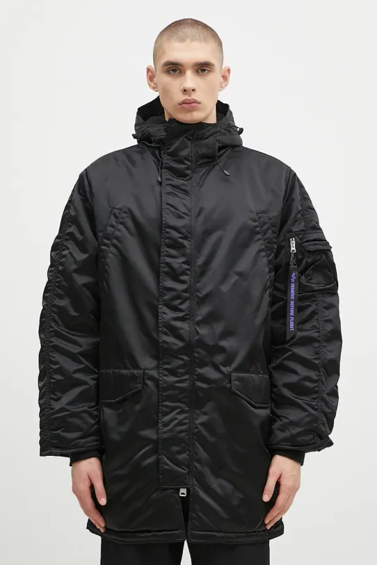 Bunda Alpha Industries N-3B UV zateplené černá 148132UV