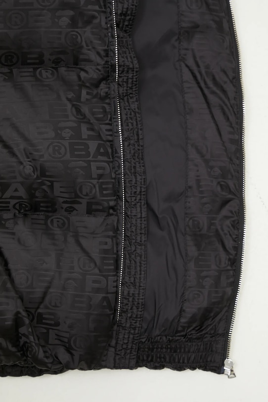 A Bathing Ape geacă de puf Lux Sport Pattern Jacquard Nylon Down Jacket 1K80144311 negru