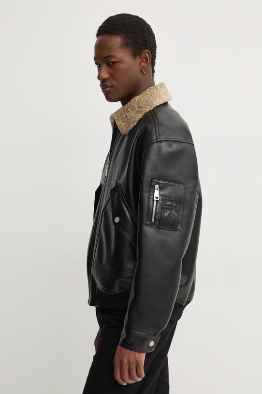 Nanushka bomber jacket LUDE black NM24FWJK02168