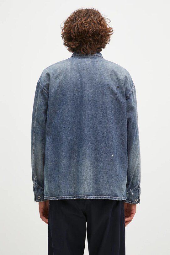 Ρούχα Τζιν μπουφάν NEIGHBORHOOD Washed Coverall Jacket 242SPNH.JKM02 σκούρο μπλε