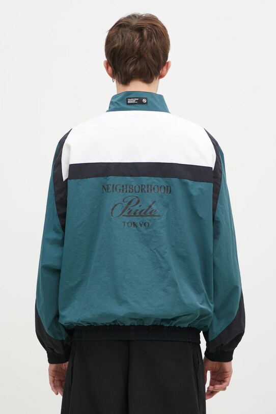 Clothing NEIGHBORHOOD jacket Track Jacket Mod 242TSNH.JKM13 turquoise
