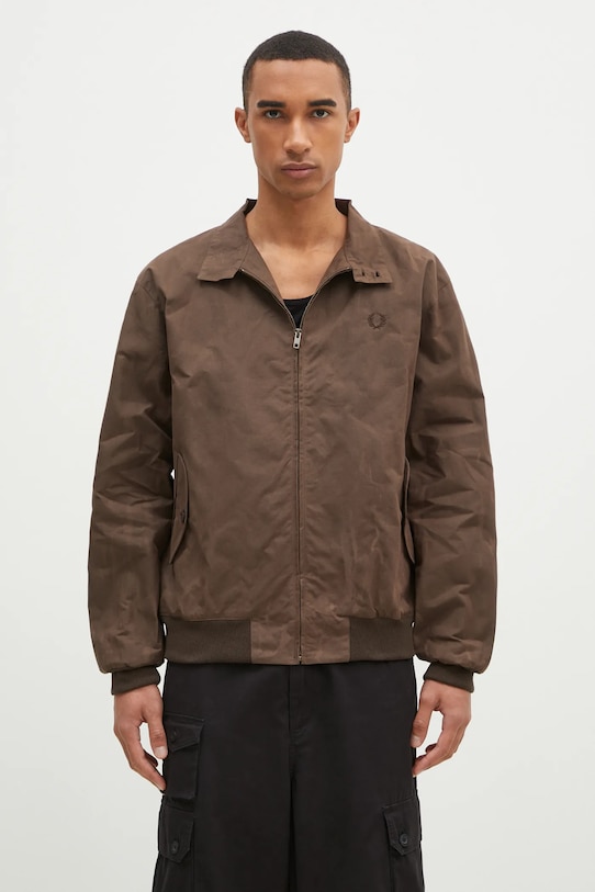 Fred Perry bomber jacket Made In England Wax Harrington without brown J8578.Q21