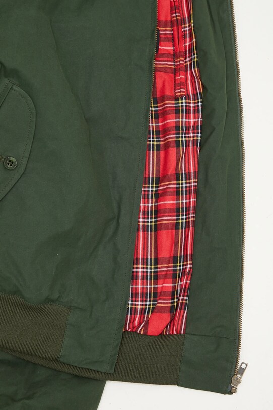 Fred Perry jachetă de bumbac Made In England Wax Harrington J8565.Q20 verde
