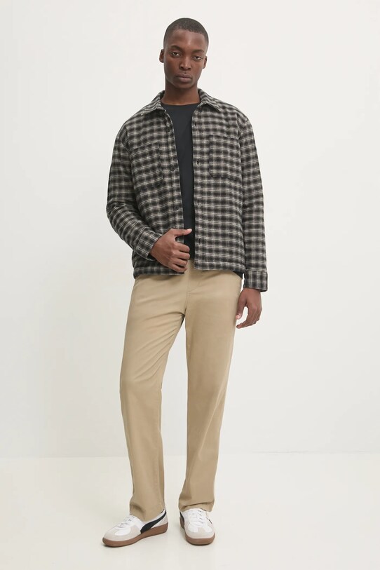 Hollister Co. kurtka bawełniana KI325.4073.908 czarny AW24