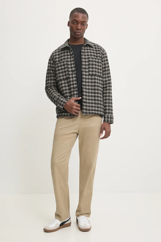 Hollister Co. kurtka bawełniana KI325.4073.908 czarny AW24