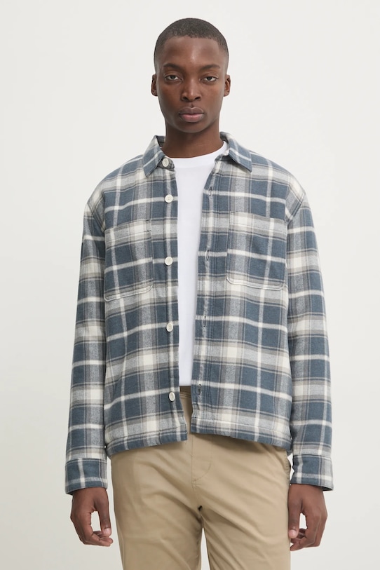 Hollister Co. kurtka bawełniana nieocieplane niebieski KI325.4074.208