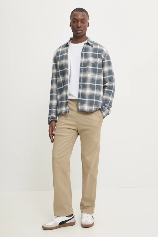 Hollister Co. kurtka bawełniana KI325.4074.208 niebieski AW24