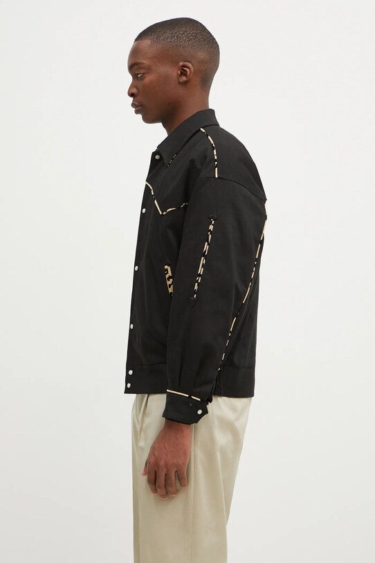 Хлопковая куртка Wacko Maria Western Jacket 24FW.WMO.BL20 чёрный AW24