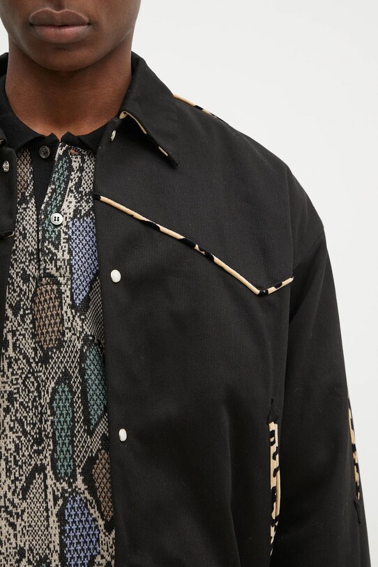 Хлопковая куртка Wacko Maria Western Jacket чёрный 24FW.WMO.BL20