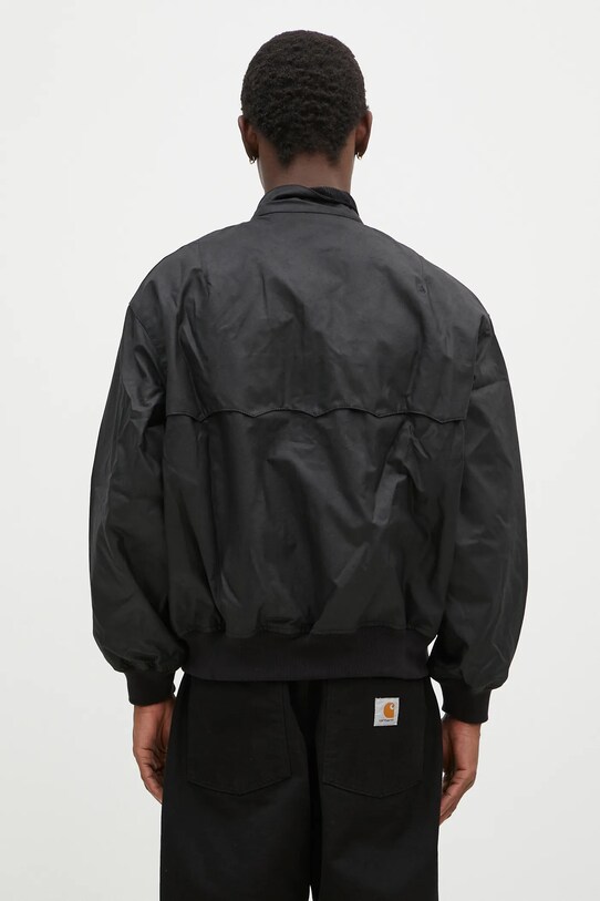 Odzież Baracuta kurtka Barbour x Baracut Wax Jacket BRCPS1093 czarny
