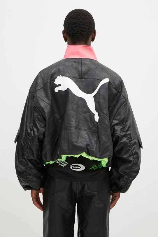 Odzież Puma kurtka dwustronna Puma x A$AP ROCKY PLEATHER JACKET 632480 czarny