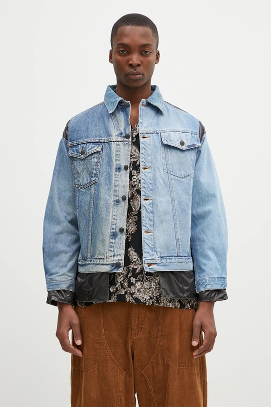 Needles giacca di jeans Covered Jacket transitorio blu PU337