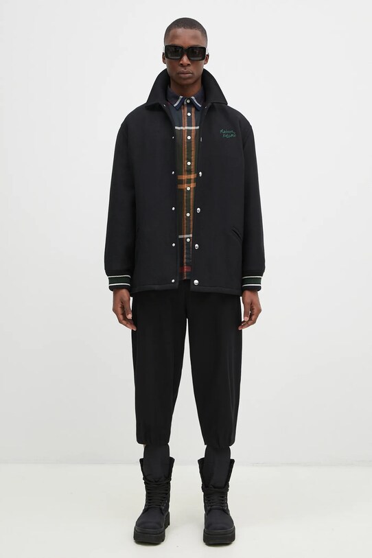 Maison Kitsuné giacca in lana Varsity NM02120WM0026