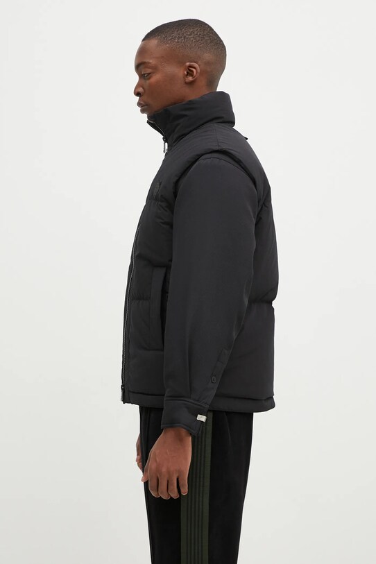 Maison Kitsuné bezrękawnik puchowy Sleeveless Puffer NM02202WQ4032 czarny AW24