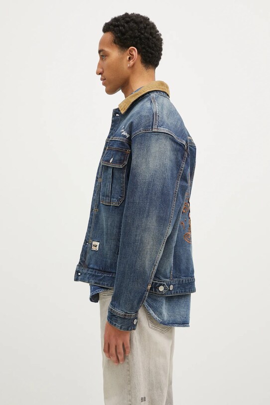 Evisu denim jacket Printed & Emb 2EAHTM4DJ8001 navy AW24