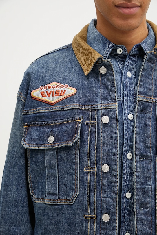 Evisu denim jacket Printed & Emb navy 2EAHTM4DJ8001