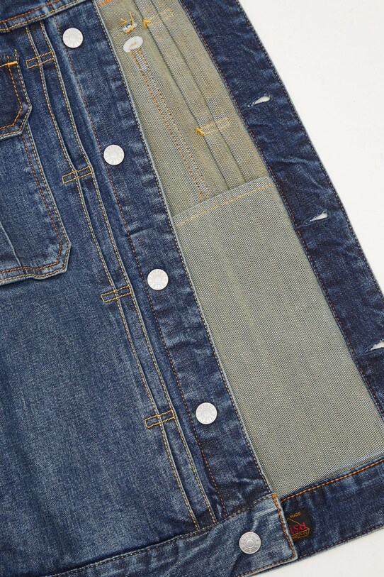 Evisu denim jacket Printed & Emb 2EAHTM4DJ8001 navy