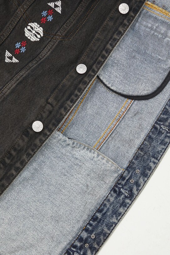 Evisu kurtka jeansowa Weel of Wisdom 2EAHTM4DJ1001