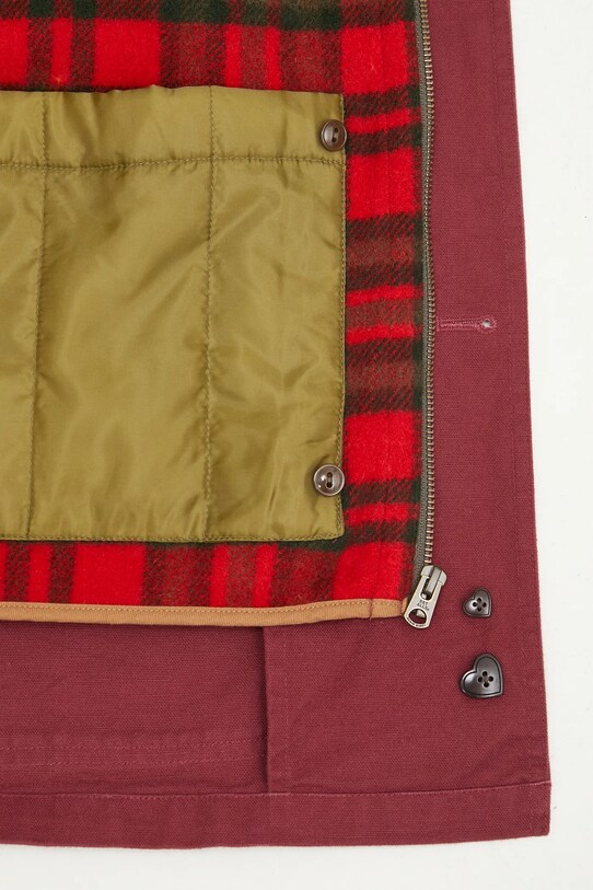Τζιν μπουφάν Human Made Hunting Jacket HM28JK030 κόκκινο