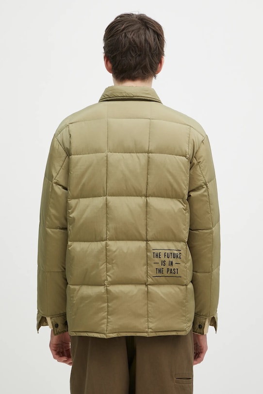 Oblečenie Páperová bunda Human Made Down Shirt Jacket HM28JK035 zelená