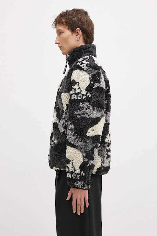 Куртка Human Made Animal Fleece Jacket HM28JK038 серый AW24