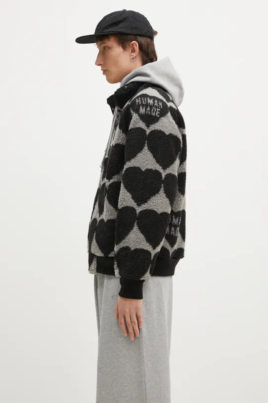 Куртка Human Made Heart Fleece HM28JK040 чёрный AW24