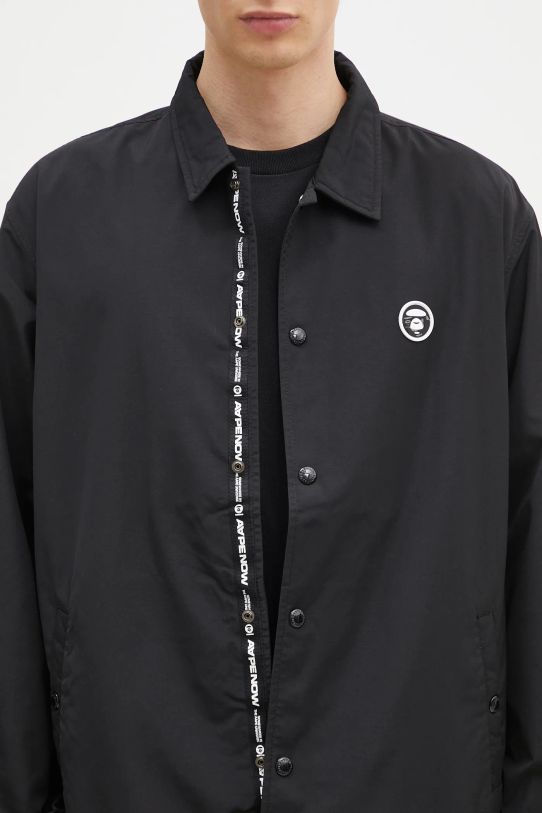 AAPE kurtka Moon Face Logo czarny AAPLJM7662XXN