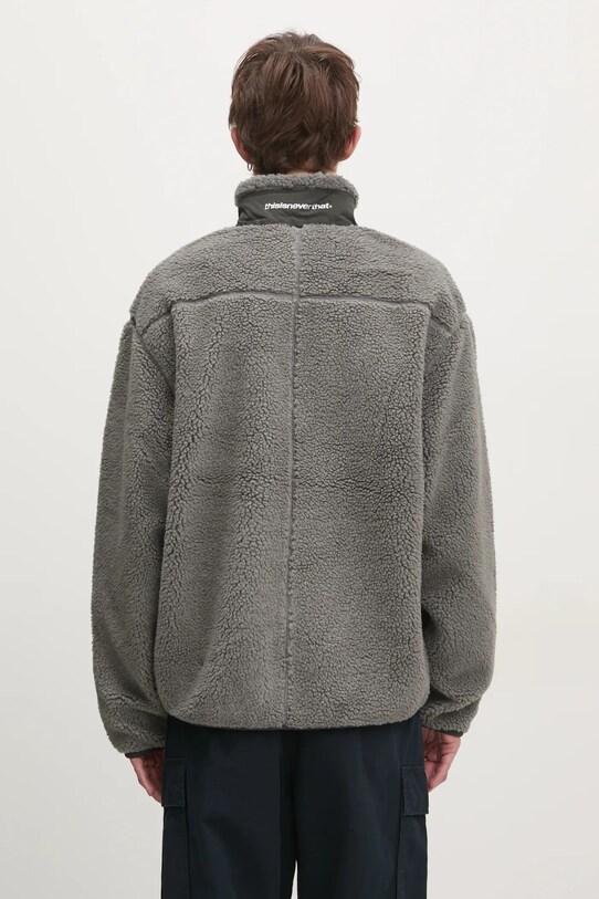 Odzież thisisneverthat kurtka SP Sherpa Fleece Jacket TN243BOWHS01 szary