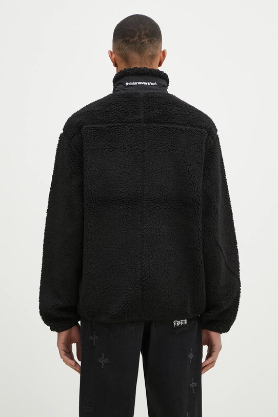Îmbrăcăminte thisisneverthat geaca SP Sherpa Fleece Jacket TN243BOWHS01 negru