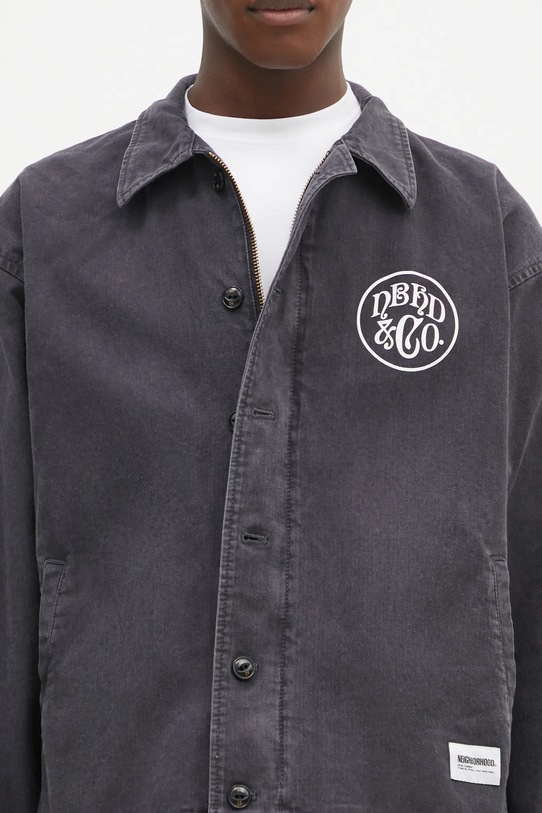 Bavlnená bunda NEIGHBORHOOD čierna 242AQNH.JKM02